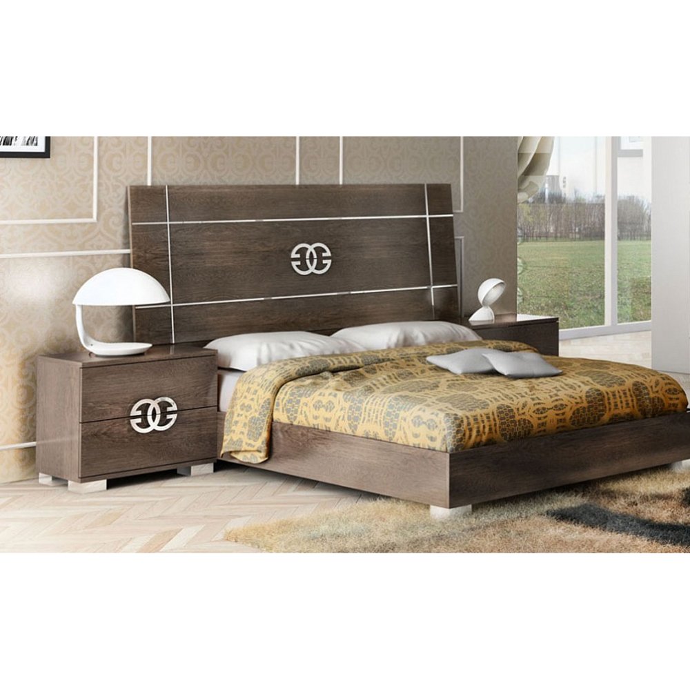 Кровать Status Prestige, Q.S., деревянное изголовье, 154x203 см (PRBUMLT04) остаткиPRBUMLT04