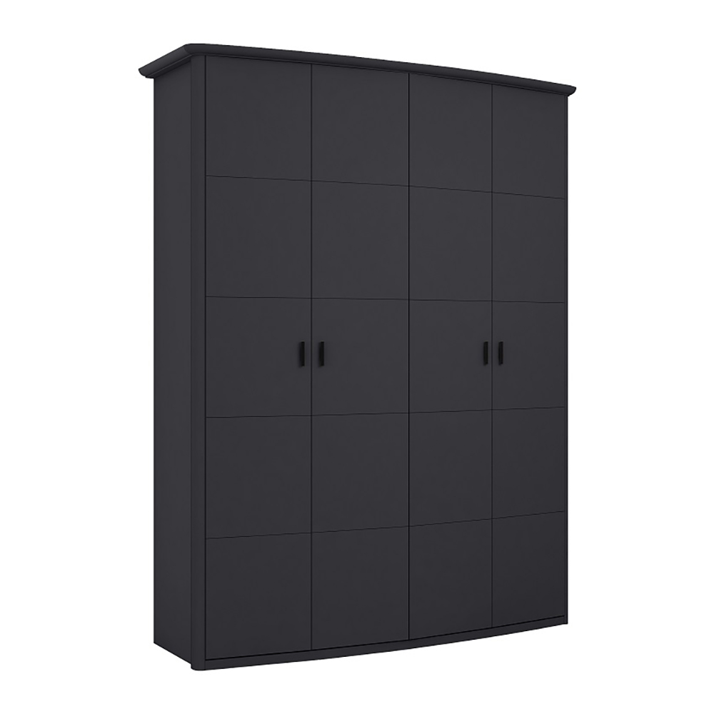 Шкаф 4-дв APHome Naomi SW2124Q-1-B107, размер 195x63x225 см, цвет: серый (0041860487)0041860487