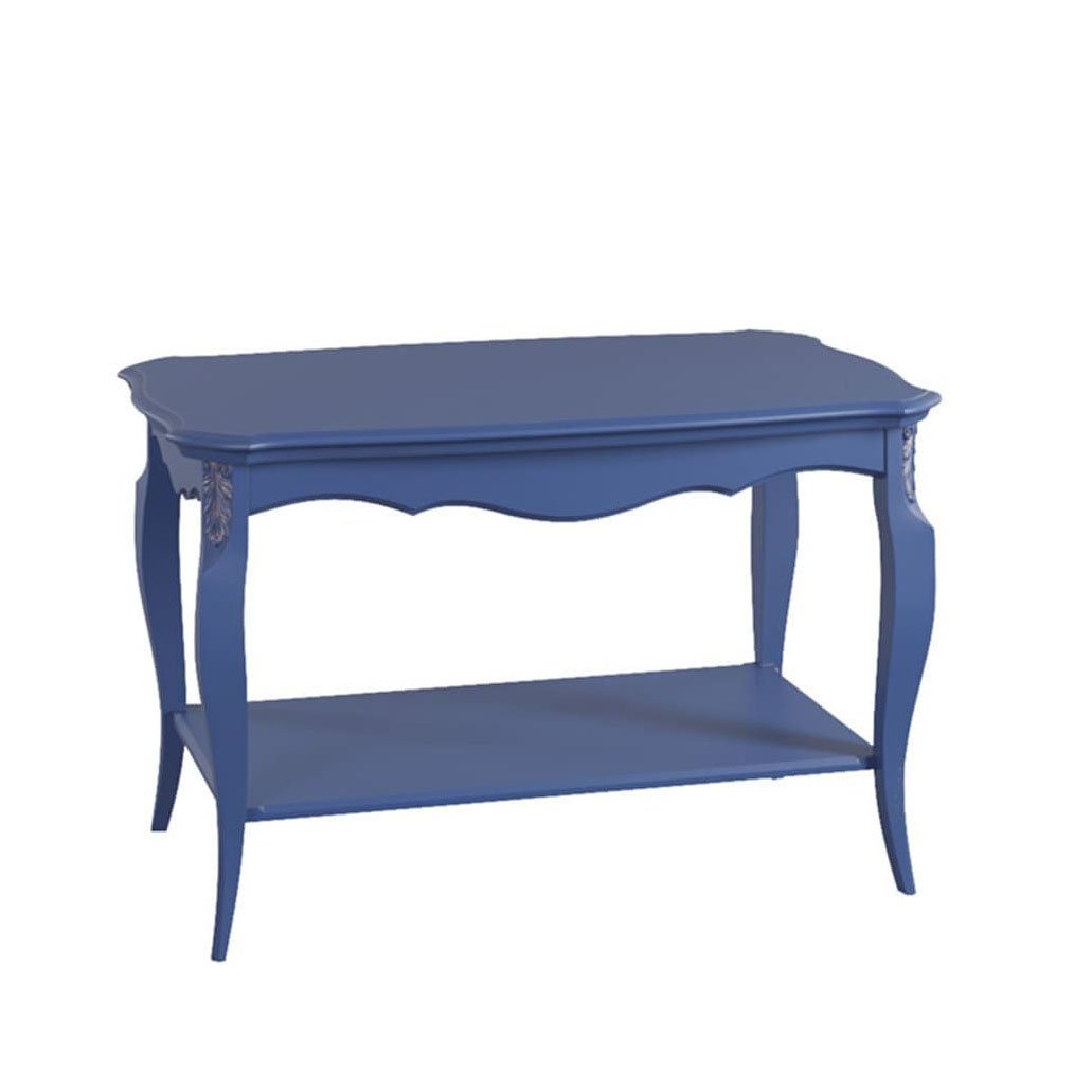 Столик журнальный Aletan Provence, прямоугольный, цвет: синий 100х60х62 см (B102IN)B102IN