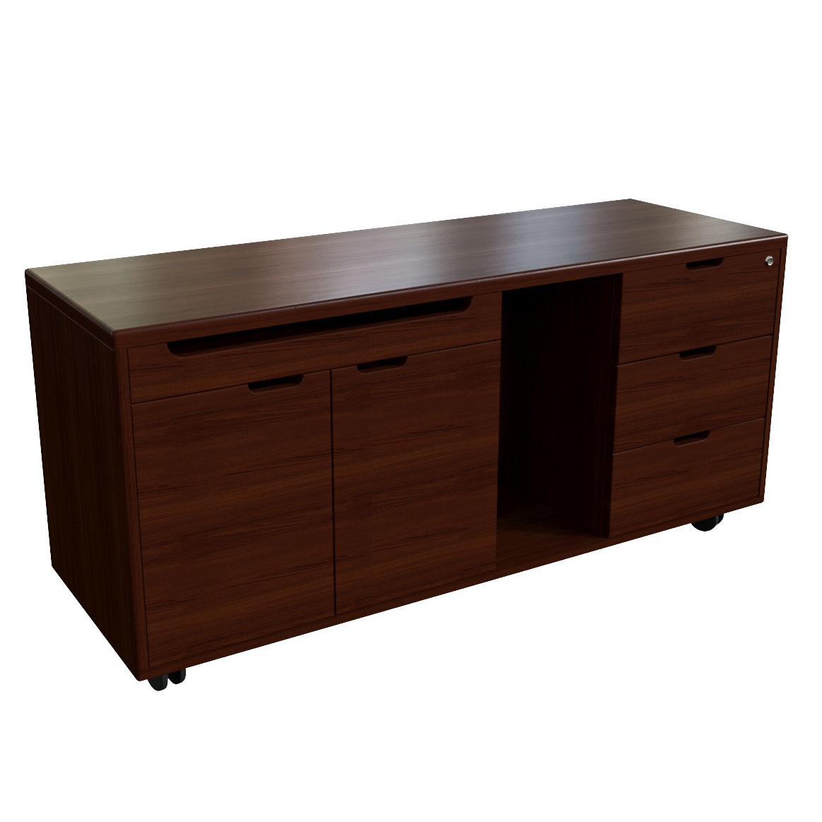 Приставка подкатная Multi-Office Zaragoza walnut, размер 130x45x61 см, цвет: тёмный орех22200 Приставка подкатная Multi-Office Zaragoza walnut, размер 130x45x61 см, цвет: тёмный орех22200