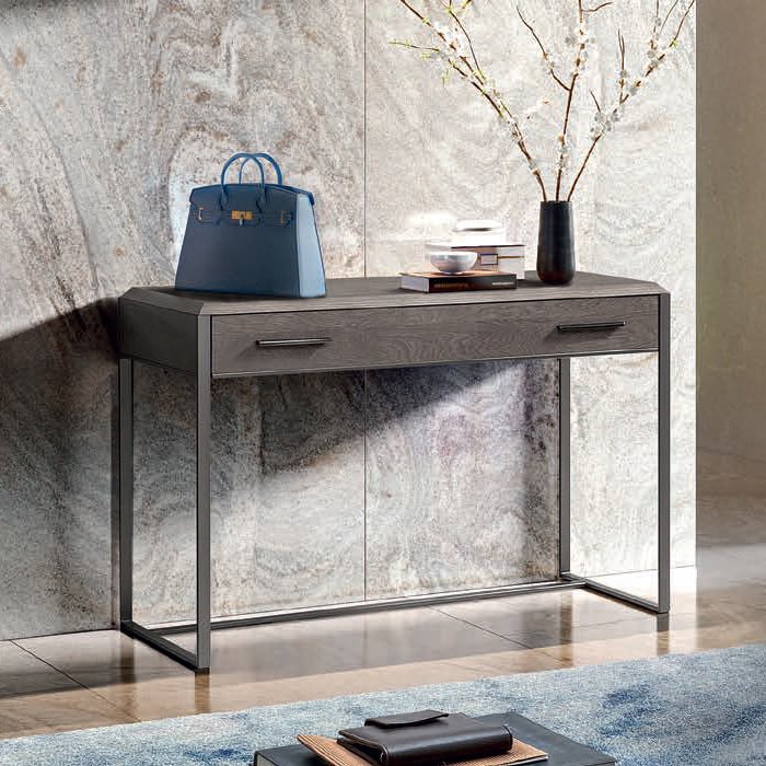 Стол туалетный с ящиком Camelgroup Elite silver, цвет: серебристая береза, 120x47x78 см (165TOI.02PL)165TOI.02PL
