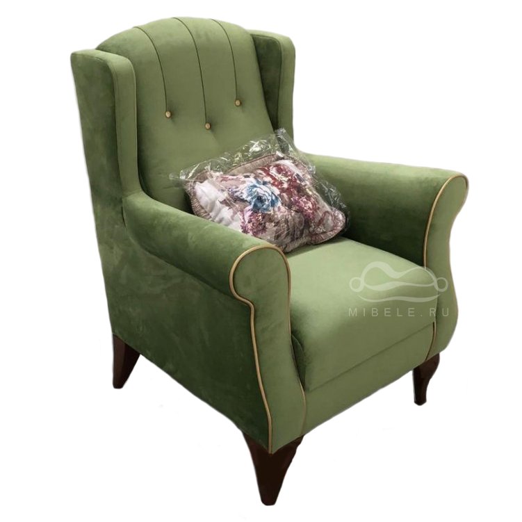 Кресло Bellona Astoria, цвет: зеленый (ASTR-03-P-BR-B0020)ASTR-03-P
