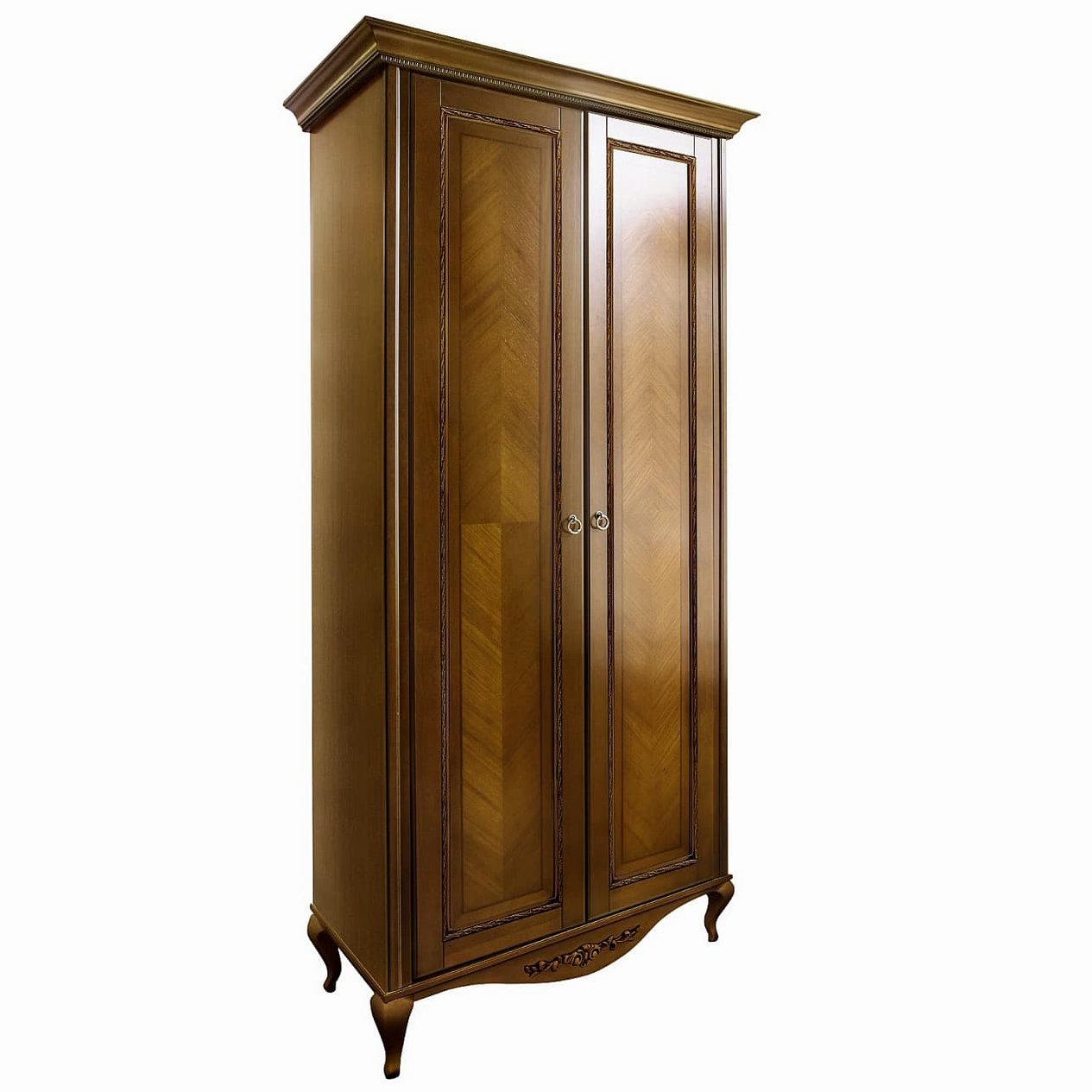 Шкаф платяной Timber Неаполь, 2-х дверный 114x65x227 см цвет: орех (T-522)T-522