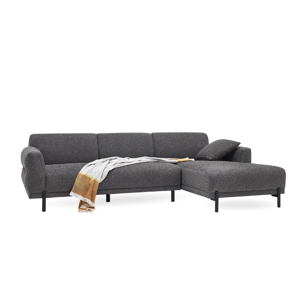 Диван-кровать Enza Home Terra, угловой, правый, цвет серый, размер 275х166х81 см