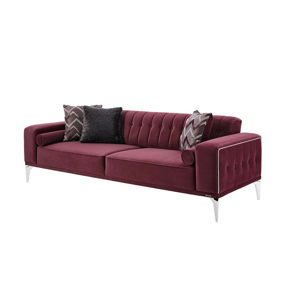 Диван Bellona Loretto, 3-х местный, сливовый, размер 237x87x78 см (LORET-03)LORET-03 Диван Bellona Loretto, 3-х местный, сливовый, размер 237x87x78 см (LORET-03)LORET-03