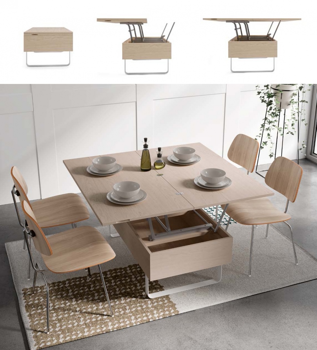 Стол обеденный Disemobel Kendra, прямоугольный, трансформер, 115х60х52, цвет Roble 1|Blanco Mate, ножка 1 (115х120х73 см) (4036)4036 Стол обеденный Disemobel Kendra, прямоугольный, трансформер, 115х60х52, цвет Roble 1|Blanco Mate, ножка 1 (115х120х73 см) (4036)4036