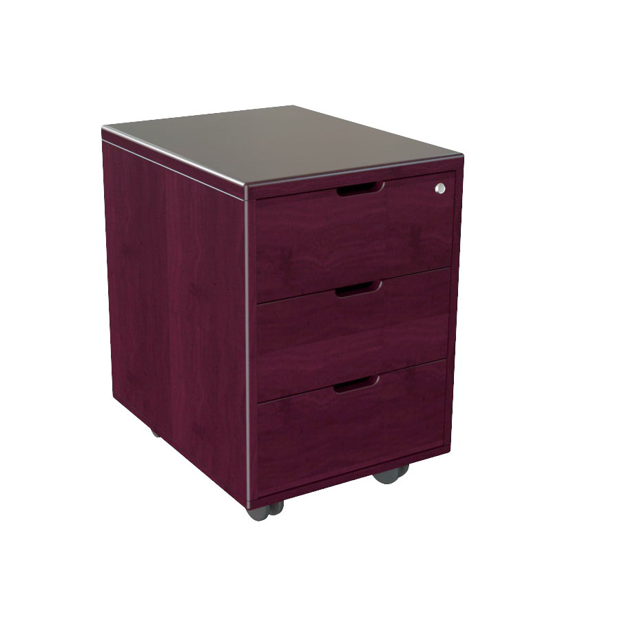 Тумба подкатная 3 ящика Multi-Office Sorbonne palisander, размер 42x54x61 см, цвет: палисандр22300