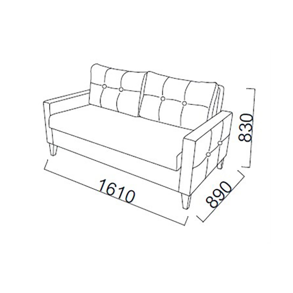 Кресло-кровать Bellona Sandro, темно-серый тк 201896, размер 161х89х83 см (SAND-02)SAND-02