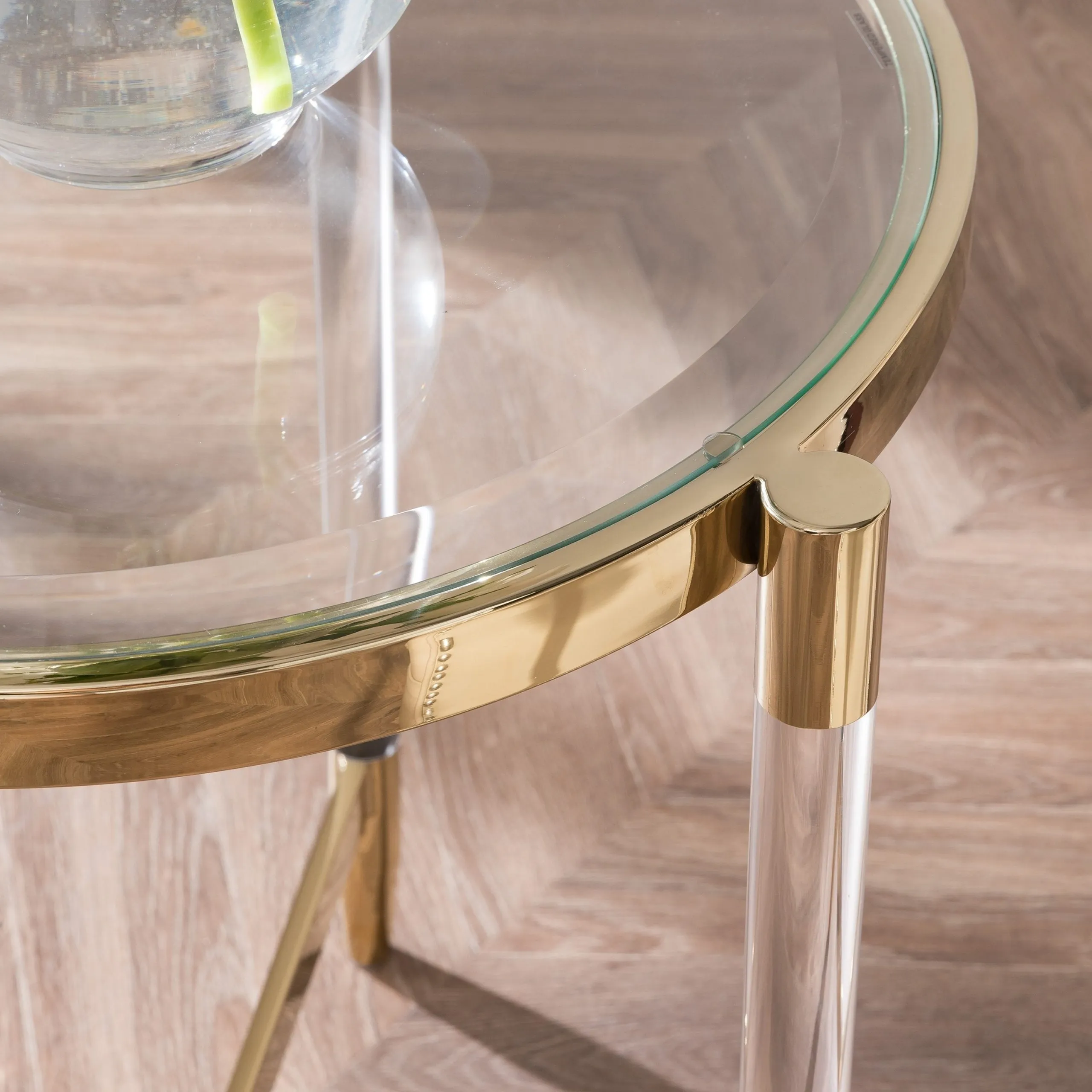 Стол кофейный Louvrehome "Стерлинг" gold, размер 41х41х52 (LHT100G)LHT100G Стол кофейный Louvrehome "Стерлинг" gold, размер 41х41х52 (LHT100G)LHT100G