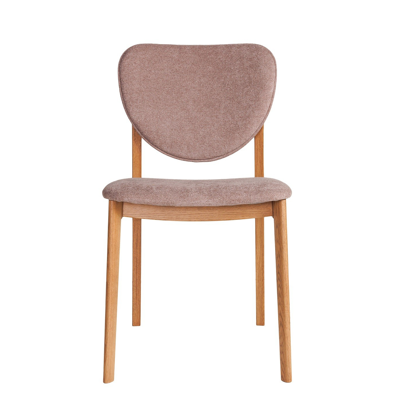 Стул Vissam Lester, мягкая спинка, цвет Дуб натуральный/ патина темный орех, ткань 48 Букле Коричневый (22035.01.48)22035.01.48