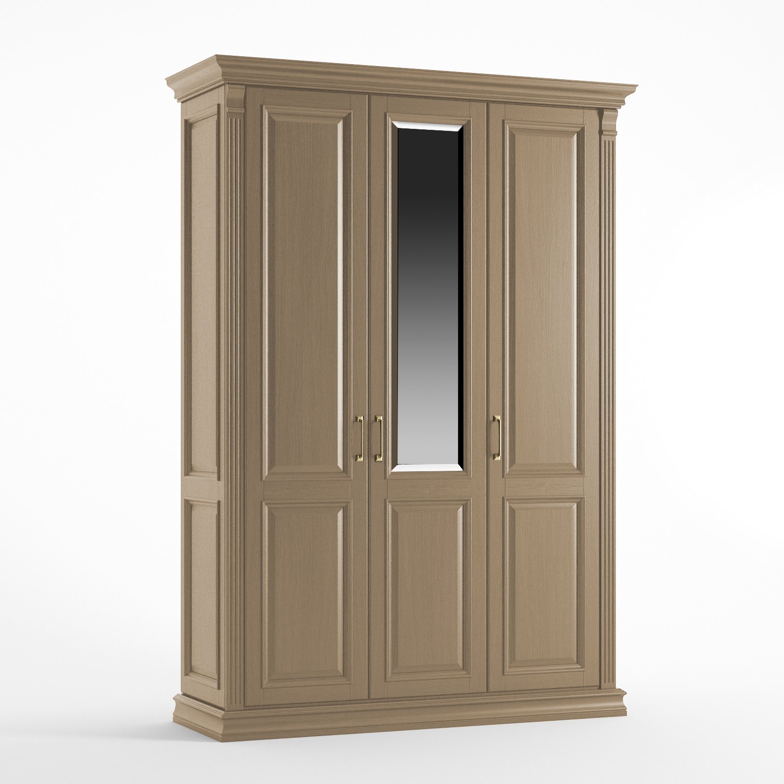 Шкаф платяной SDK Home Rimar трехдверный, цвет: пастель (RM.P03.153х64.U.P)RM.P03.153х64.U.P