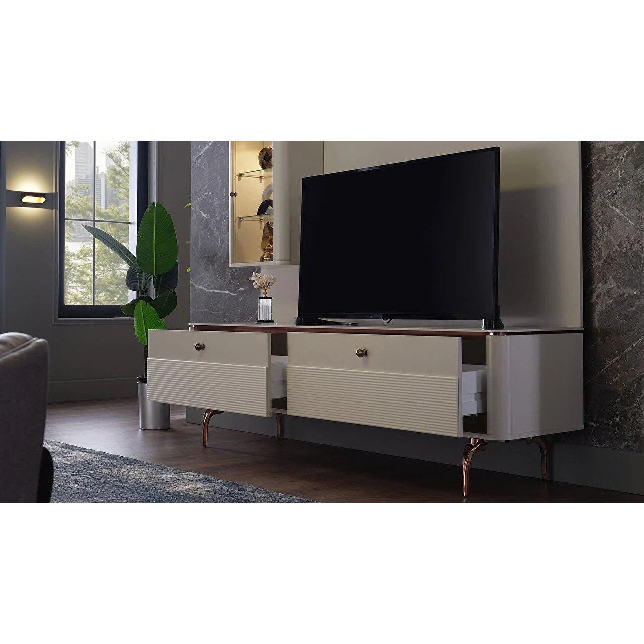 Стенка под ТВ Bellona Larissa, размер 193x49x174 см (LARS-15+LARS-15PP+LARS-15C)LARS-15+LARS-15PP+LARS-15C Стенка под ТВ Bellona Larissa, размер 193x49x174 см (LARS-15+LARS-15PP+LARS-15C)LARS-15+LARS-15PP+LARS-15C