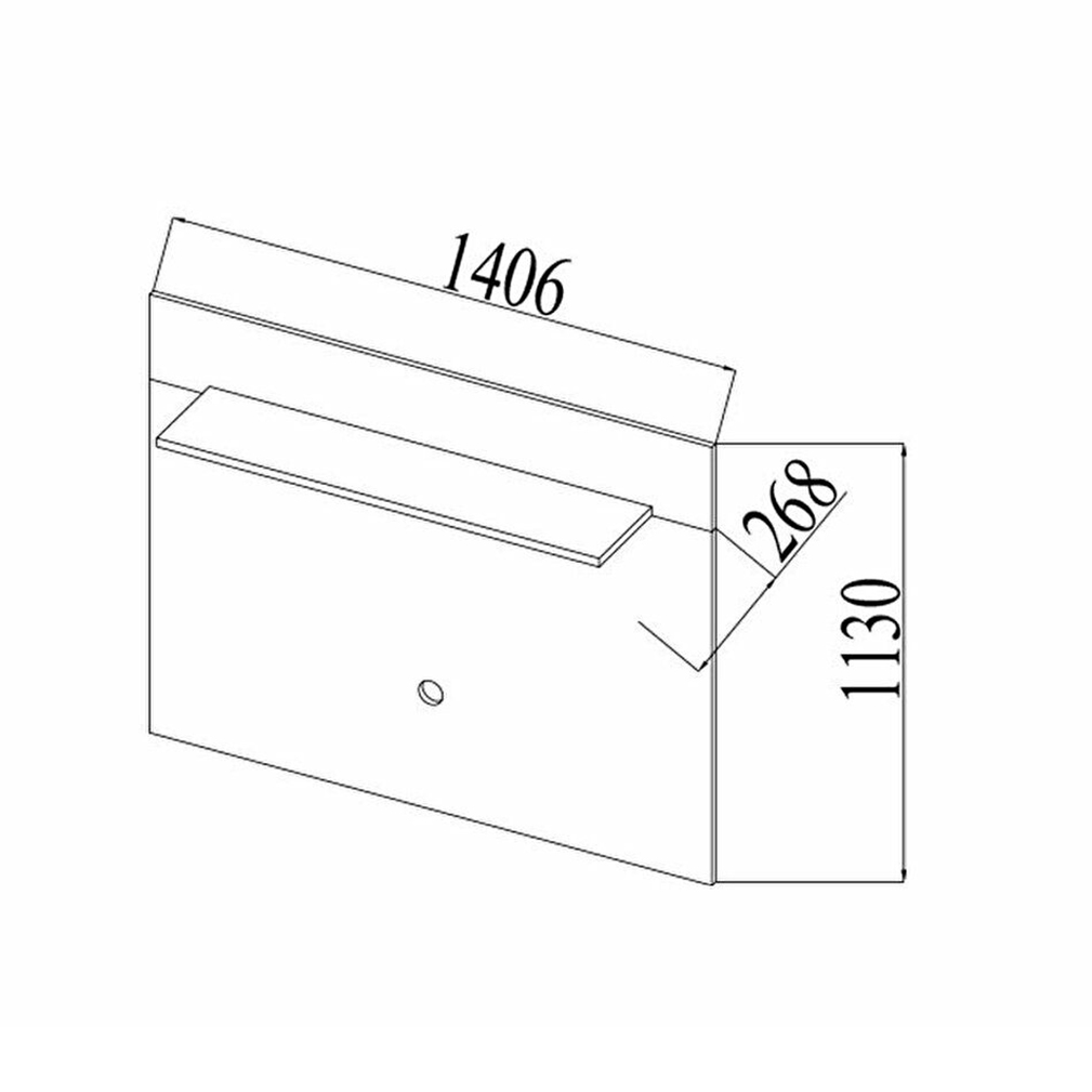 Панель для ТВ Bellona Palermo, с полкой, размер 141x27x113 см (PALR-15PP)PALR-15PP Панель для ТВ Bellona Palermo, с полкой, размер 141x27x113 см (PALR-15PP)PALR-15PP