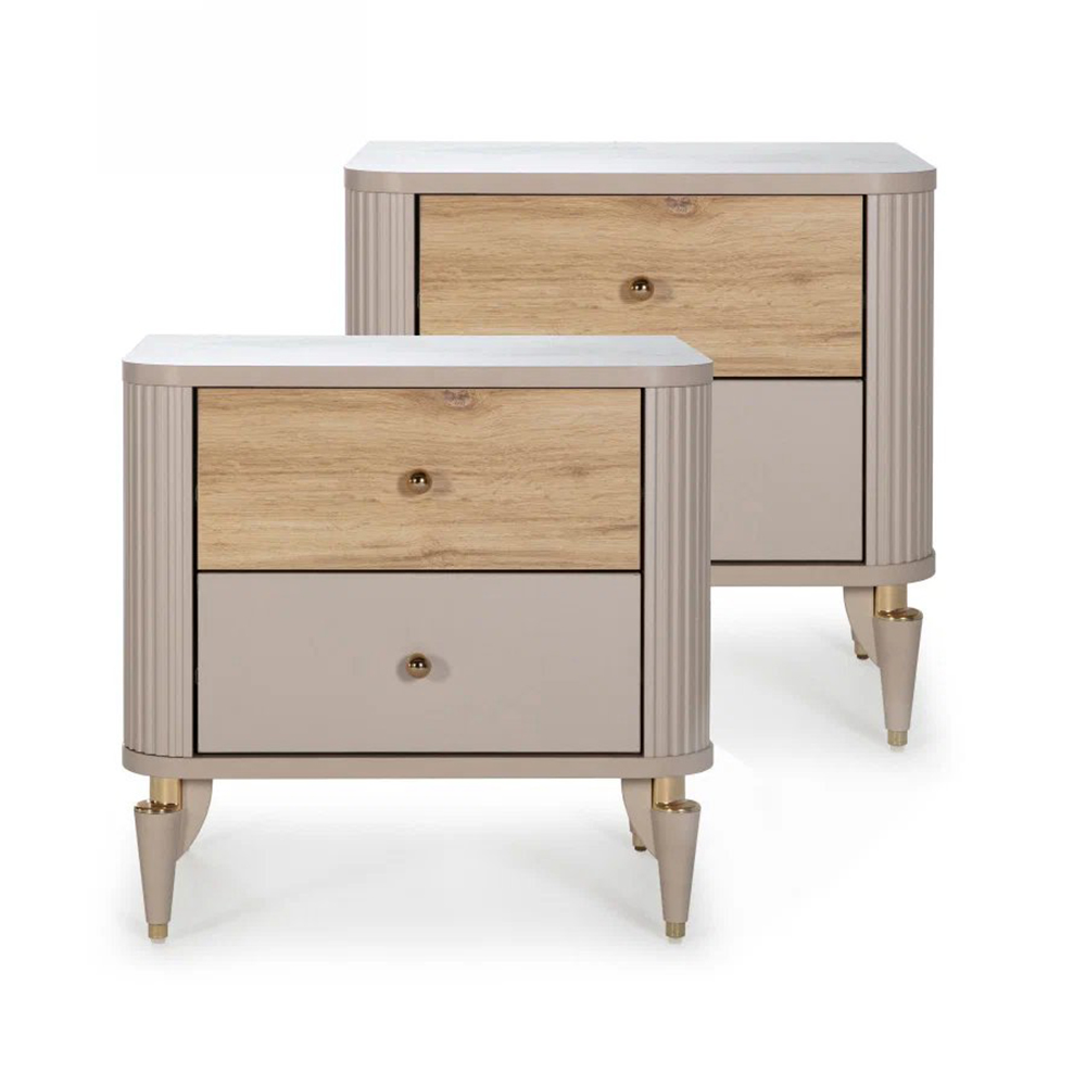 Тумбочка прикроватная Bellona Sanvito (комплект из 2 шт), размер 62x47x61 см (2xSANV-27)(2x)SANV-27/22SVT2300 Тумбочка прикроватная Bellona Sanvito (комплект из 2 шт), размер 62x47x61 см (2xSANV-27)(2x)SANV-27/22SVT2300