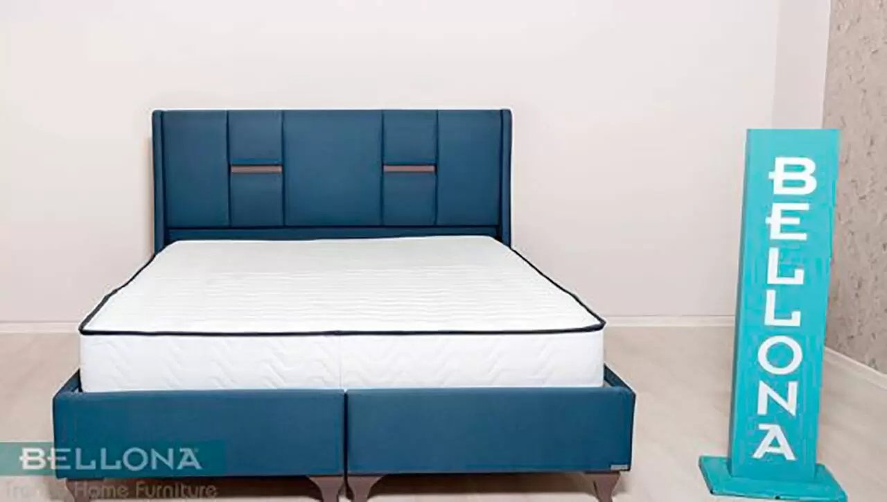 Кровать Bellona Ventura, с мягким изголовьем, с подъемным механизмом, обивка: ткань: B1578VNTR-()+VEGA-()x200 Кровать Bellona Ventura, с мягким изголовьем, с подъемным механизмом, обивка: ткань: B1578VNTR-()+VEGA-()x200