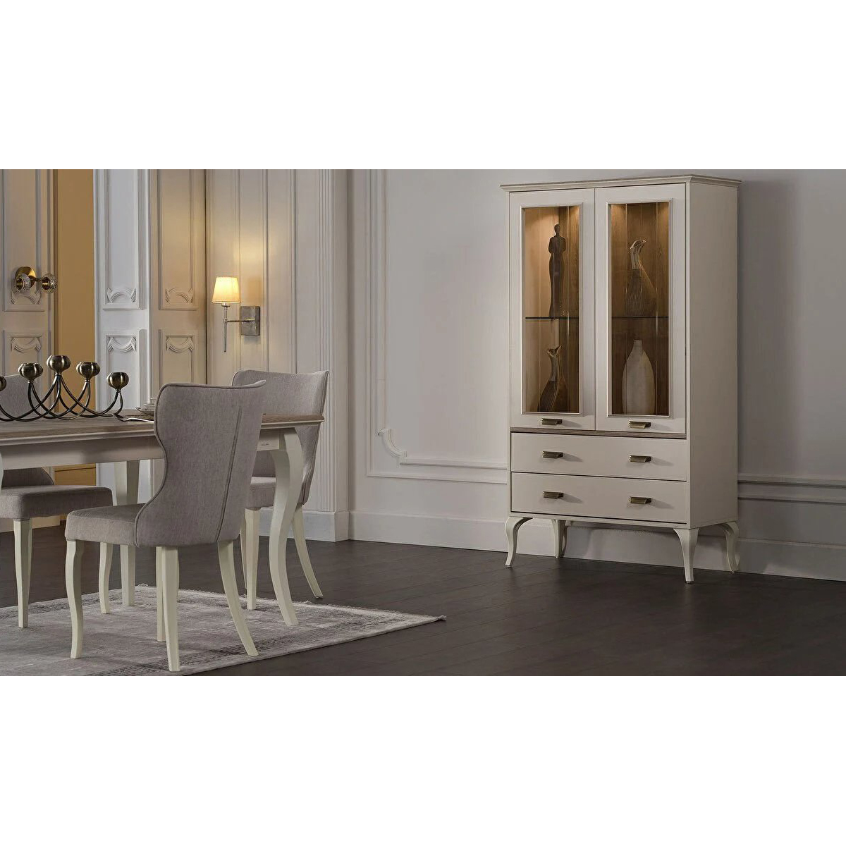 Витрина Bellona Andera 2-х дверная, размер 98x45x173 см (ANDR-13)ANDR-13 Витрина Bellona Andera 2-х дверная, размер 98x45x173 см (ANDR-13)ANDR-13