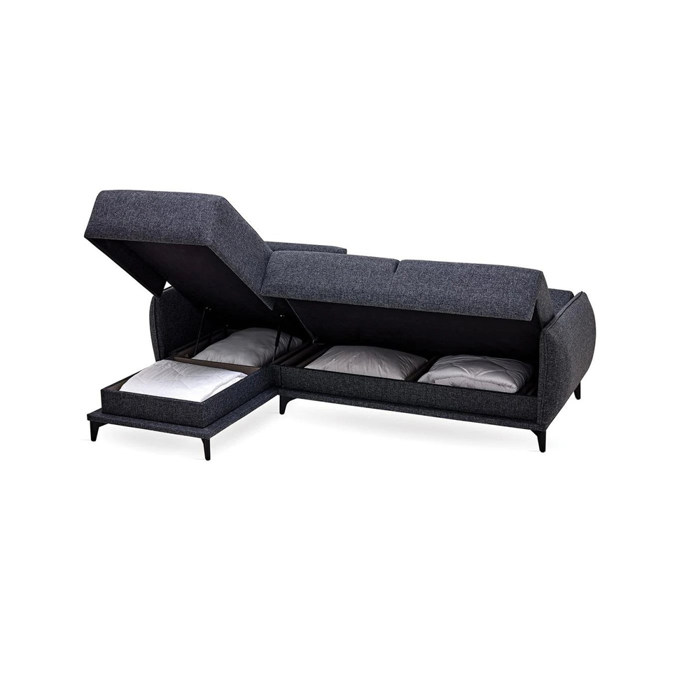 Диван Enza Home Siano, трёхместный, угловой, цвет синий, размер 258х180х92 см (остатки) Диван Enza Home Siano, трёхместный, угловой, цвет синий, размер 258х180х92 см (остатки)