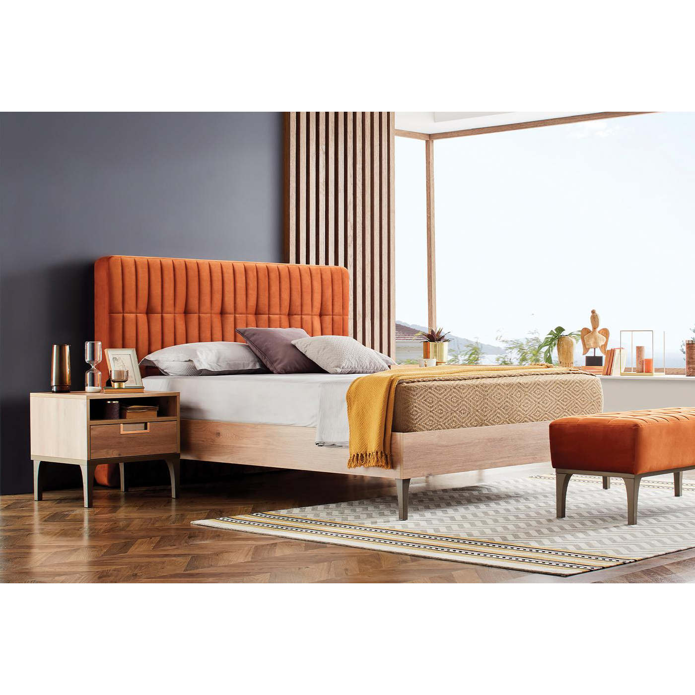 Кровать Enza Home Sona, двуспальная, 200х200 см