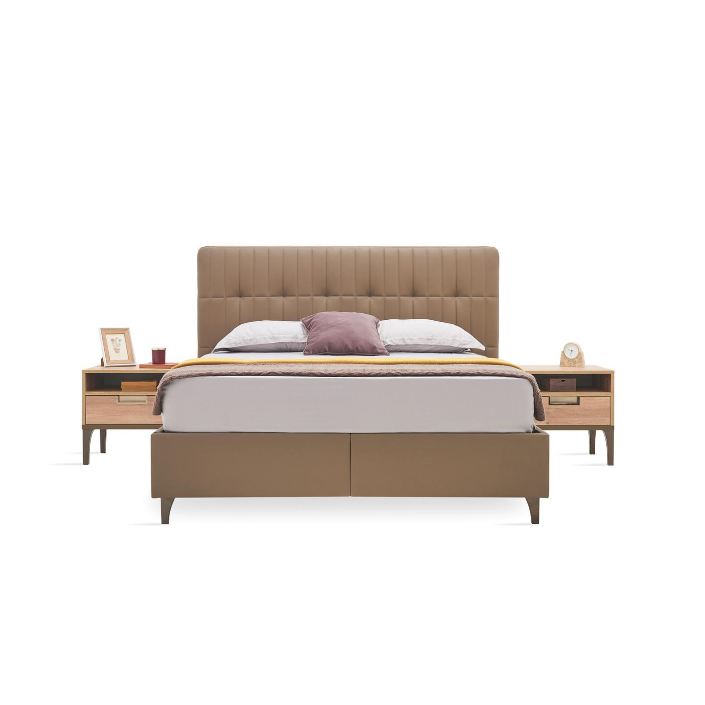 Кровать Enza Home Sona, двуспальная, с подъемным механизмом, 200х200 см