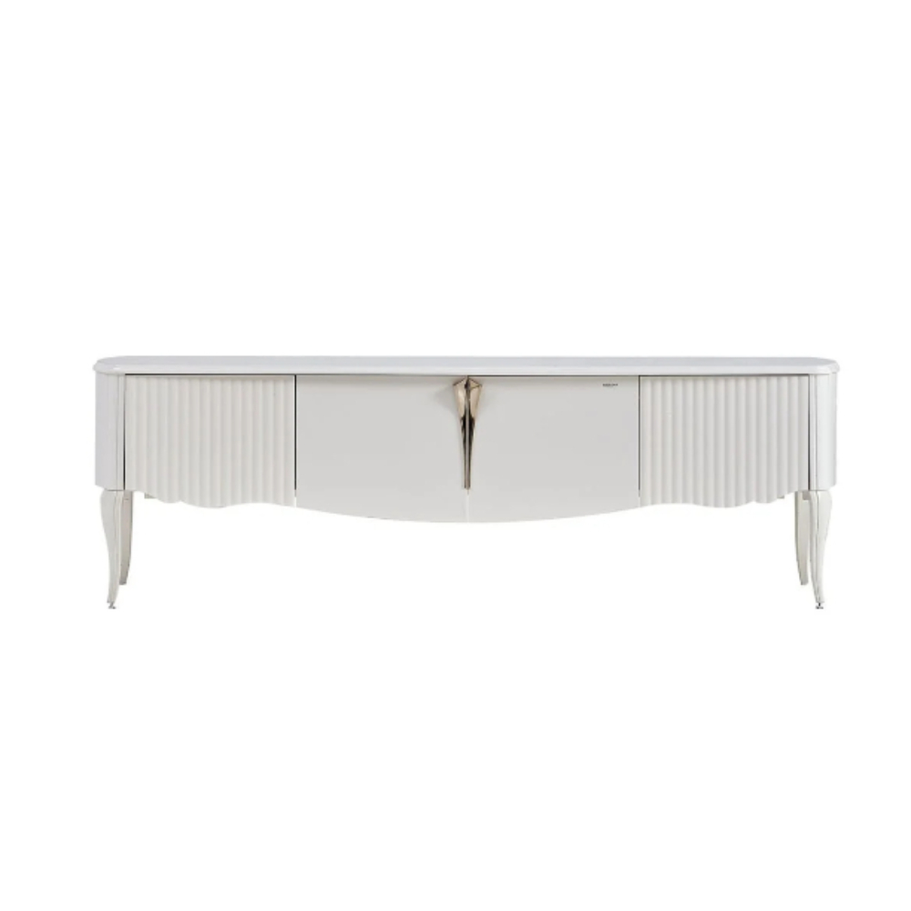 Тумба ТВ с задней стенкой Bellona Victor, размер 206x51x120 см (VICT-15 + VICT-15PP)VICT-15 + VICT-15PP