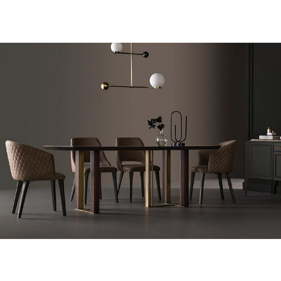 Стол обеденный Enza Home Sirona, прямоугольный, размер 200х100х76 см, стеклянная поверхность55555000000029
