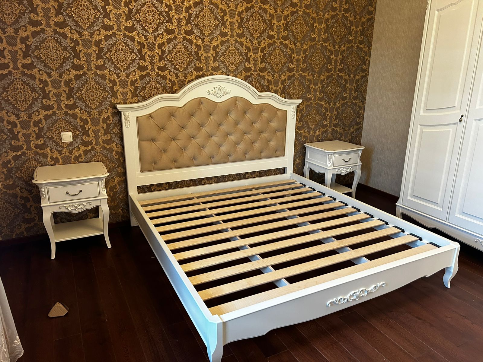 Кровать Aletan Provence, односпальная, 120x200 см, цвет: синий (B212IN)B212IN Кровать Aletan Provence, односпальная, 120x200 см, цвет: синий (B212IN)B212IN