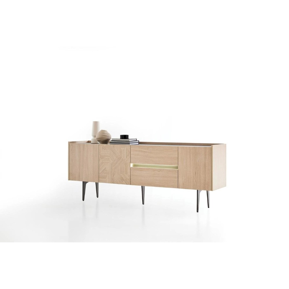 Комод-сервант с деревянной поверхностью Enza Home Terra, размер 209х47х80 см55555000002557 Комод-сервант с деревянной поверхностью Enza Home Terra, размер 209х47х80 см55555000002557