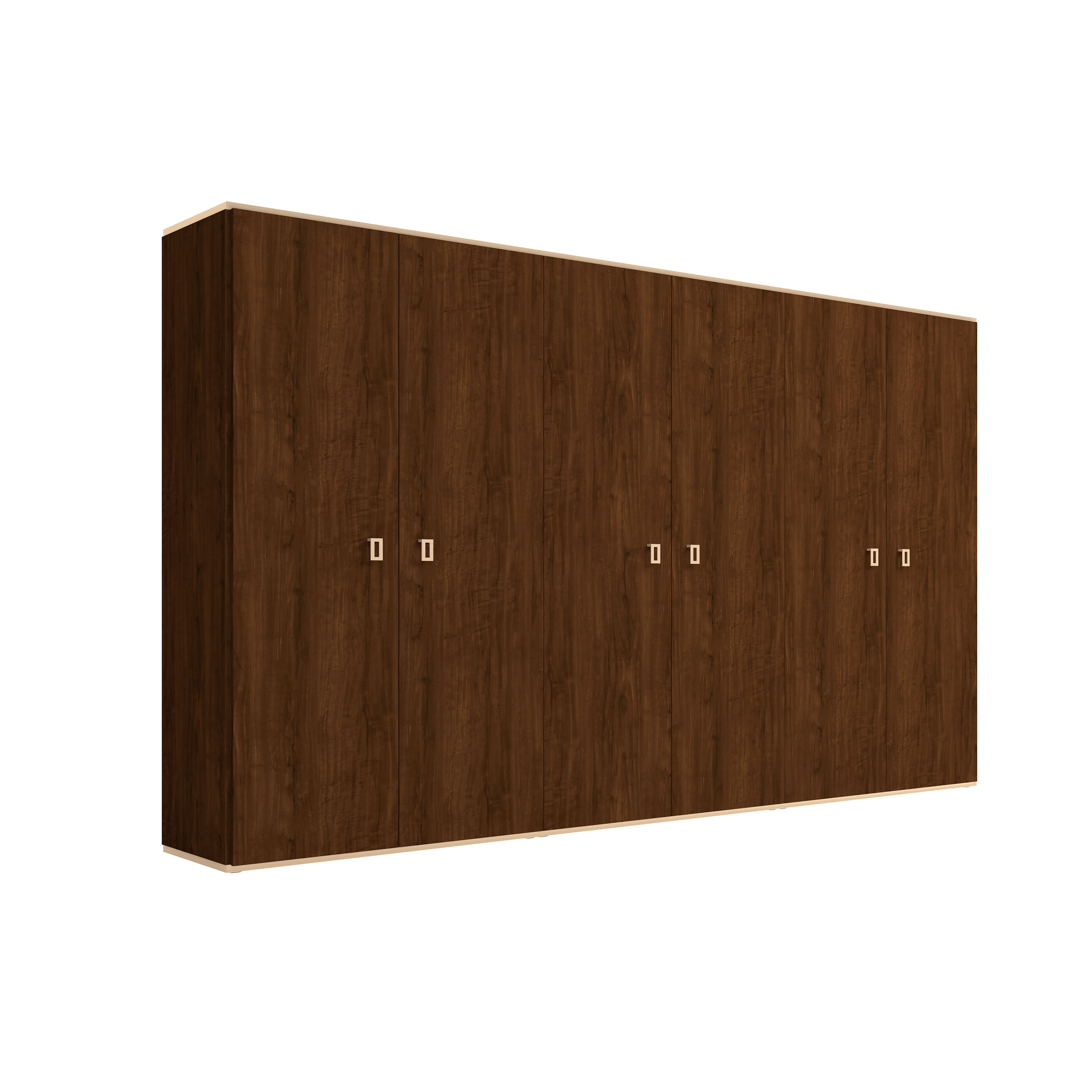 Шкаф Status Eva, шестидверный, цвет орех, 324x61x232 см (EABNOAR03)EABNOAR03