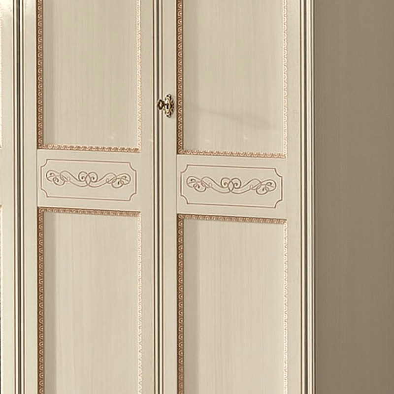 Шкаф платяной Camelgroup Torriani Avorio, 5-ти дверный, цвет: слоновая кость, 245x65x240 см (128AR5.01AV)128AR5.01AV