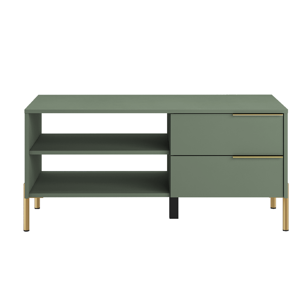 Стол журнальный БРВ, 113x62x52 см, цвет: дымчатый зеленый/дуб вотан (LAW2S)LAW2S