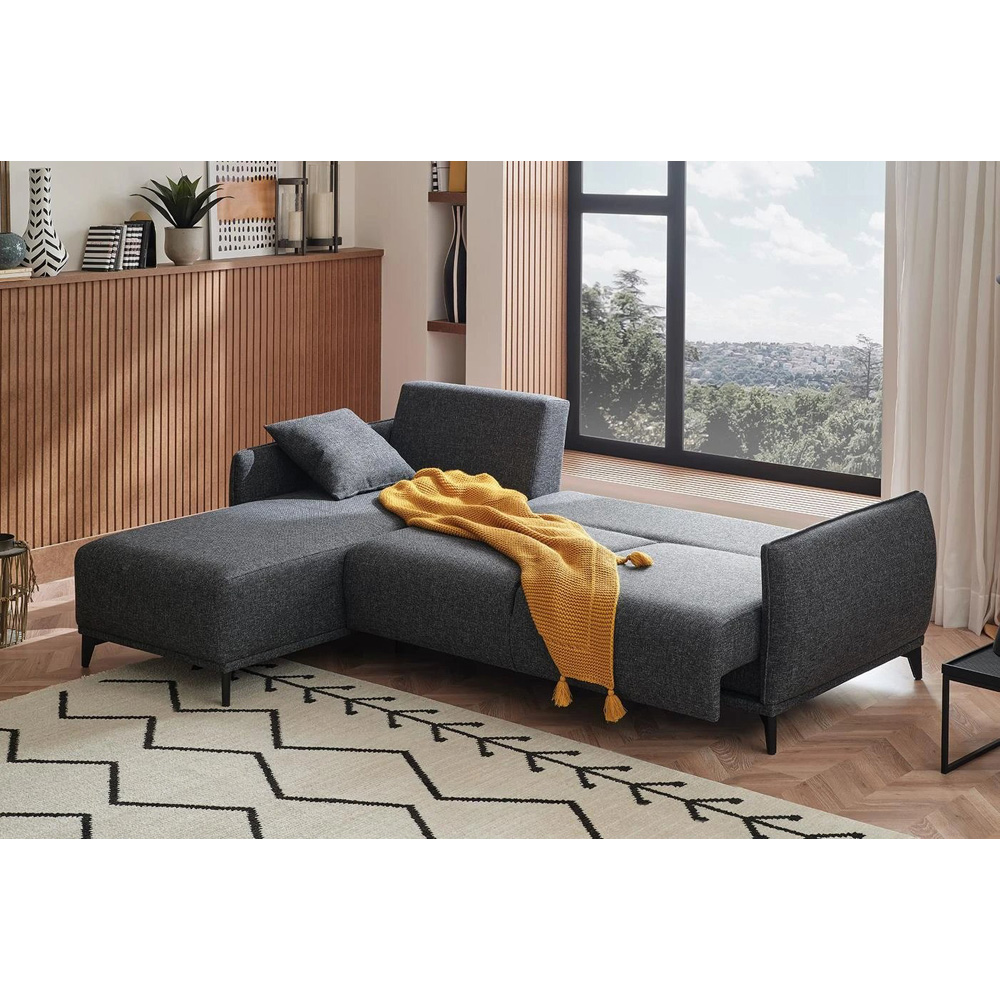 Диван Enza Home Siano, трёхместный, угловой, цвет синий, размер 258х180х92 см (остатки) Диван Enza Home Siano, трёхместный, угловой, цвет синий, размер 258х180х92 см (остатки)