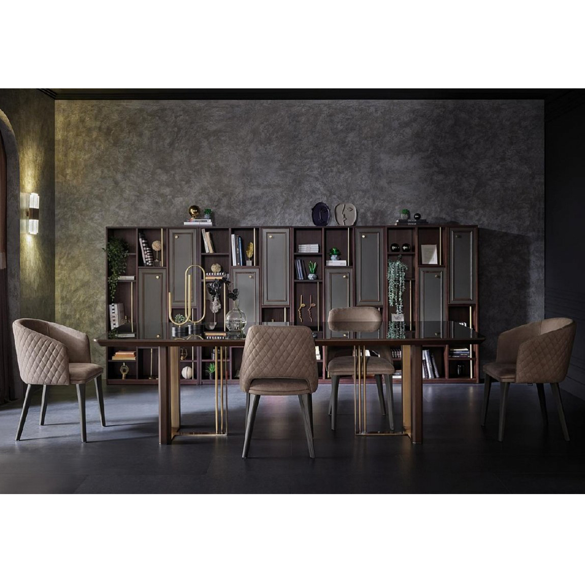 Стол обеденный Enza Home Sirona, прямоугольный, размер 200х100х76 см, стеклянная поверхность07.182.0572.0000.0000.0157.