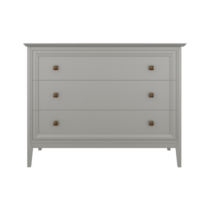 Комод Tesoro Grey, 3 ящика, 113x51,5x90 см, цвет: серый (T401GR)T401GR