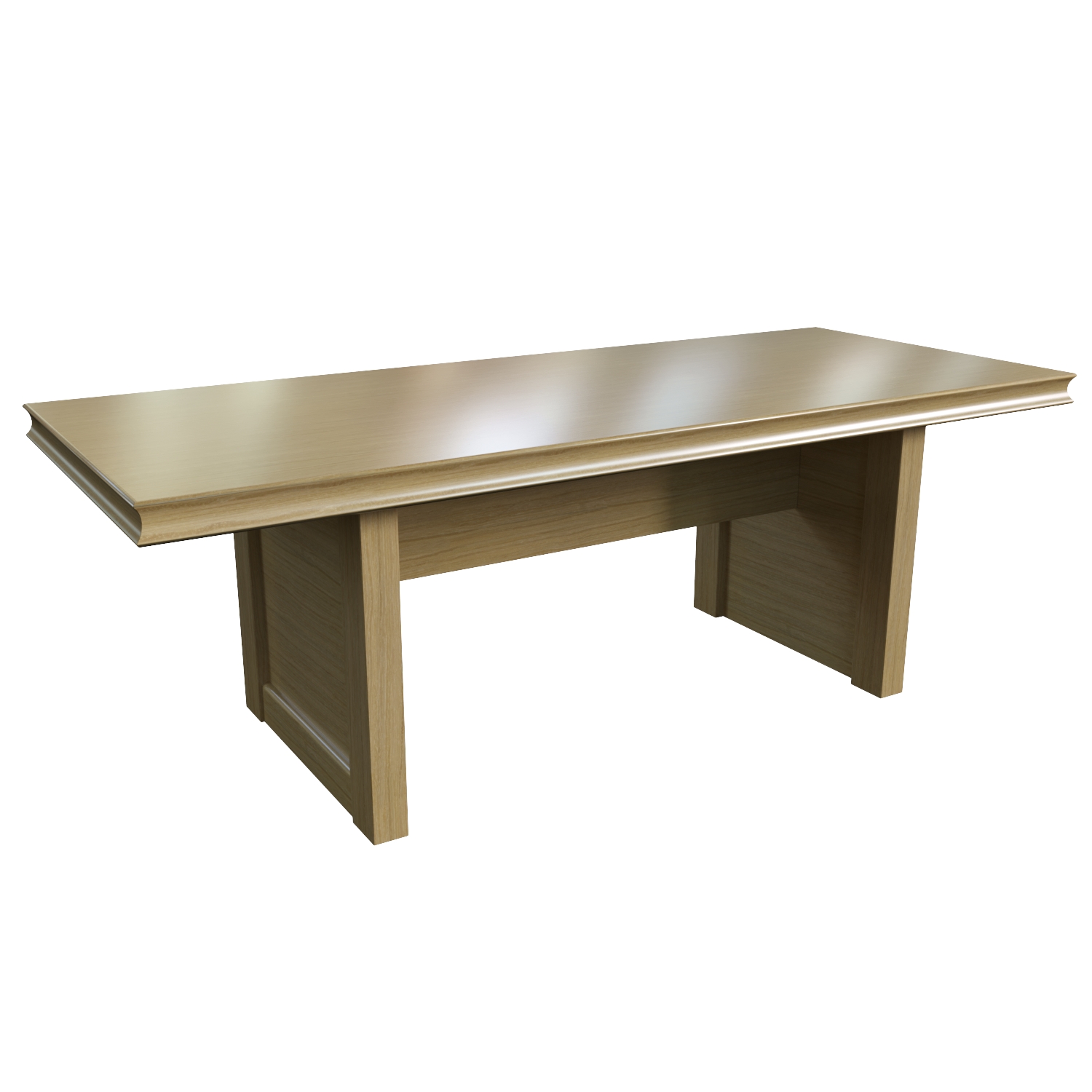 Стол для переговоров Multi-Office Lion white, размер 220x90x76 см , цвет: дуб светлый25701