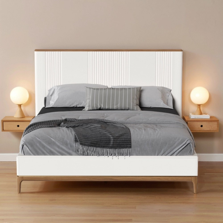 Кровать двуспальная Bari White, 180x200 см, цвет: белый (BR208W)BR208W Кровать двуспальная Bari White, 180x200 см, цвет: белый (BR208W)BR208W