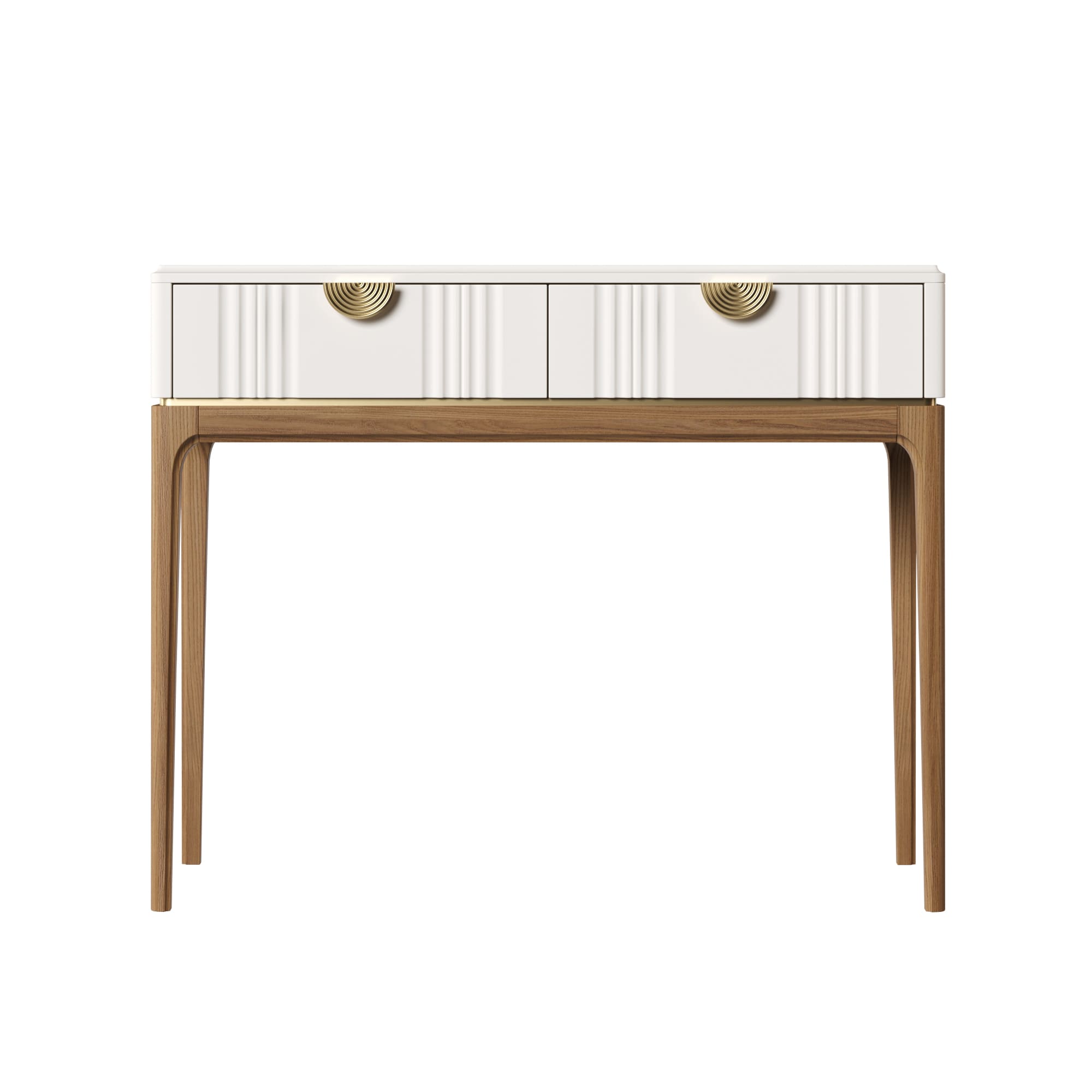 Консоль Bari White, 2 ящика, 107х40х79 см, цвет: белый (BR902W)BR902W Консоль Bari White, 2 ящика, 107х40х79 см, цвет: белый (BR902W)BR902W