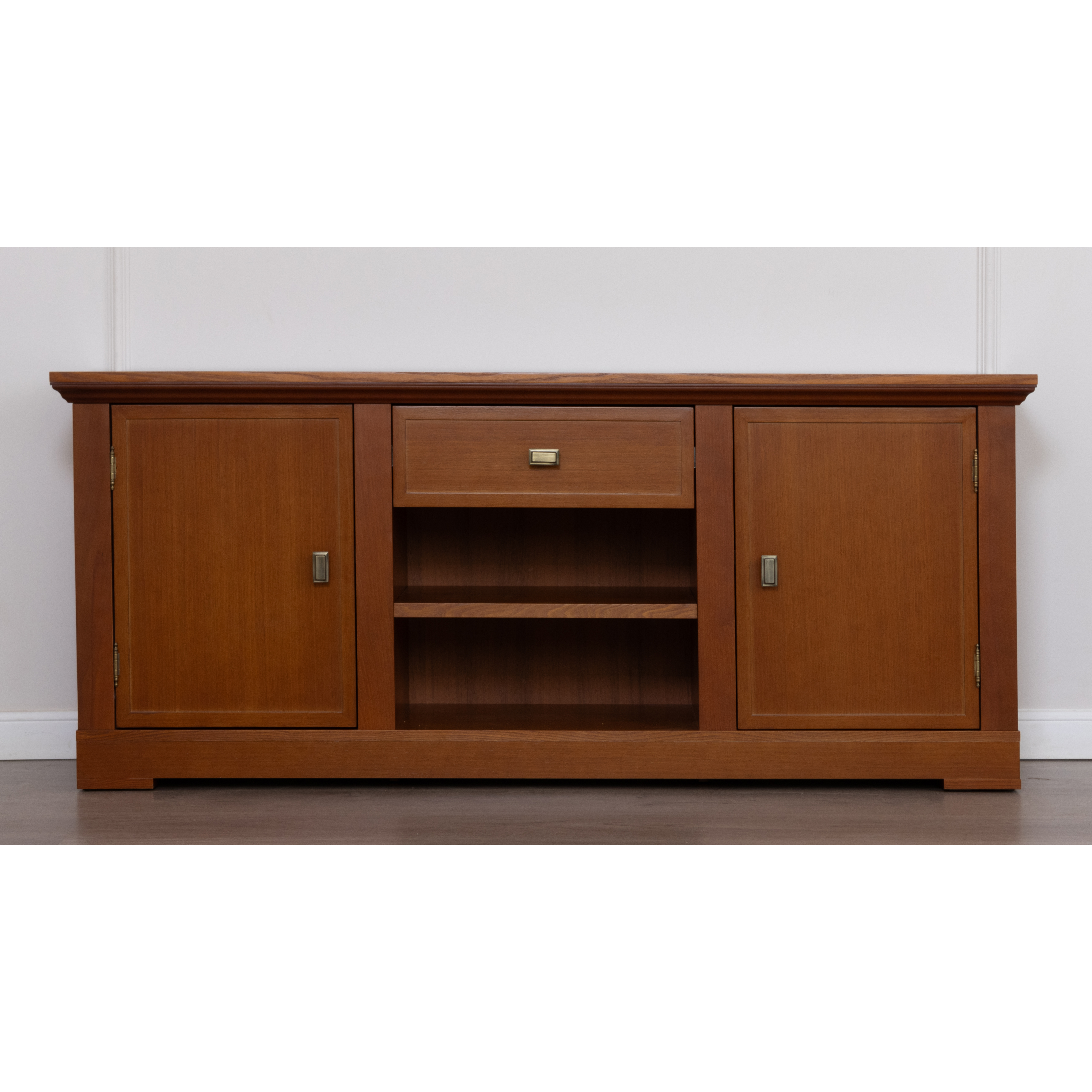 Тумба ТВ Валенсия, размер 156х40х64 см, цвет: черешня (M2006)M2006 Тумба ТВ Валенсия, размер 156х40х64 см, цвет: черешня (M2006)M2006