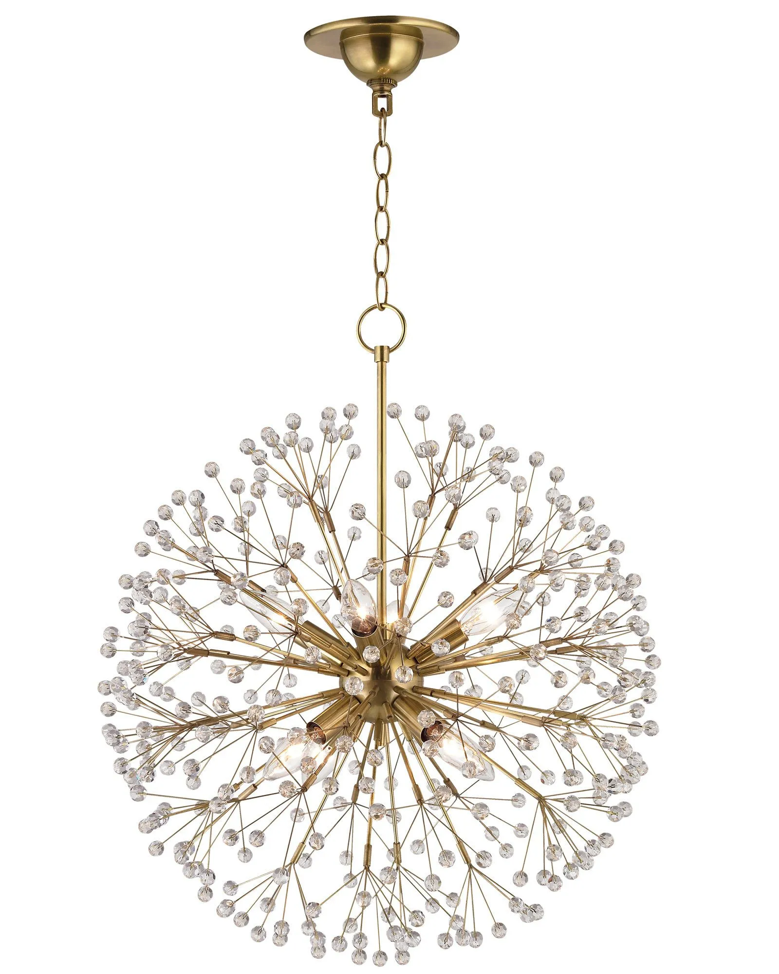 Люстра Louvrehome "Норвич", размер 51x51х61 см, цвет: золото (JJ10544-8D)JJ10544-8D