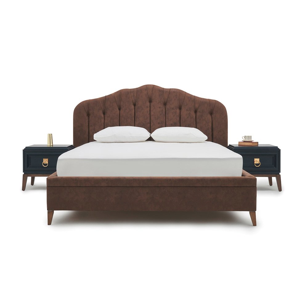 Кровать Enza Home Elegante,160х200, с подъёмным механизмом, цвет коричневый 308 (EH20005)07.100.0501.1270.0013.0126.156