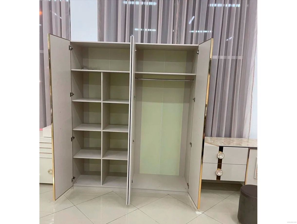 Шкаф четырёхдверный Арида Грация, цвет серый, 182х61х229 см. Шкаф четырёхдверный Арида Грация, цвет серый, 182х61х229 см.