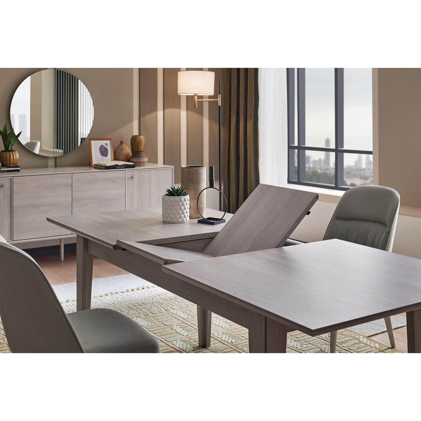 Стол обеденный Enza Home Basel, раздвижной, размер 160(200)х90х77 см07.182.0611.0000.0053.0000.
