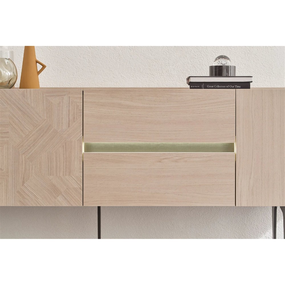 Комод-сервант с деревянной поверхностью Enza Home Terra, размер 209х47х80 см55555000002557 Комод-сервант с деревянной поверхностью Enza Home Terra, размер 209х47х80 см55555000002557