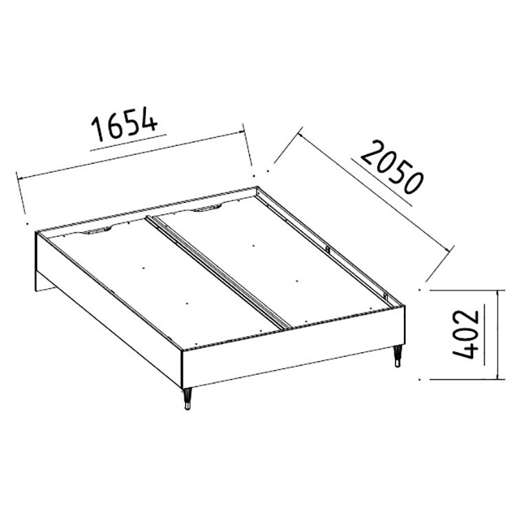 Кровать Bellona Gravita, двуспальная, 160х200 см, с подъемным механизмом (GRAV-25-160+GRAV-160x200)GRAV-25-160+GRAV-160x200
