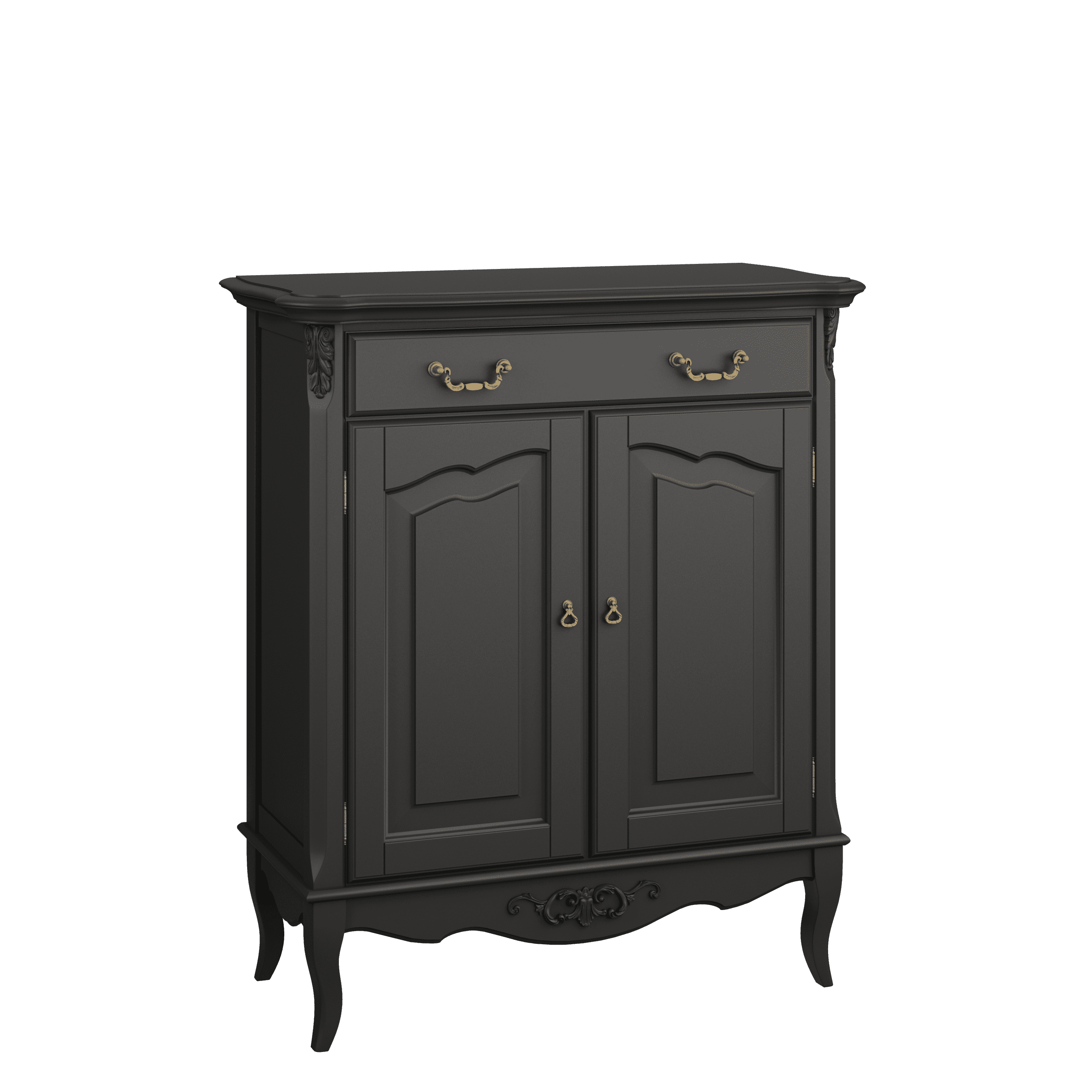 Комод Aletan Provence, цвет: черный, размер 95х43х113 см (B404BL)B404BL Комод Aletan Provence, цвет: черный, размер 95х43х113 см (B404BL)B404BL