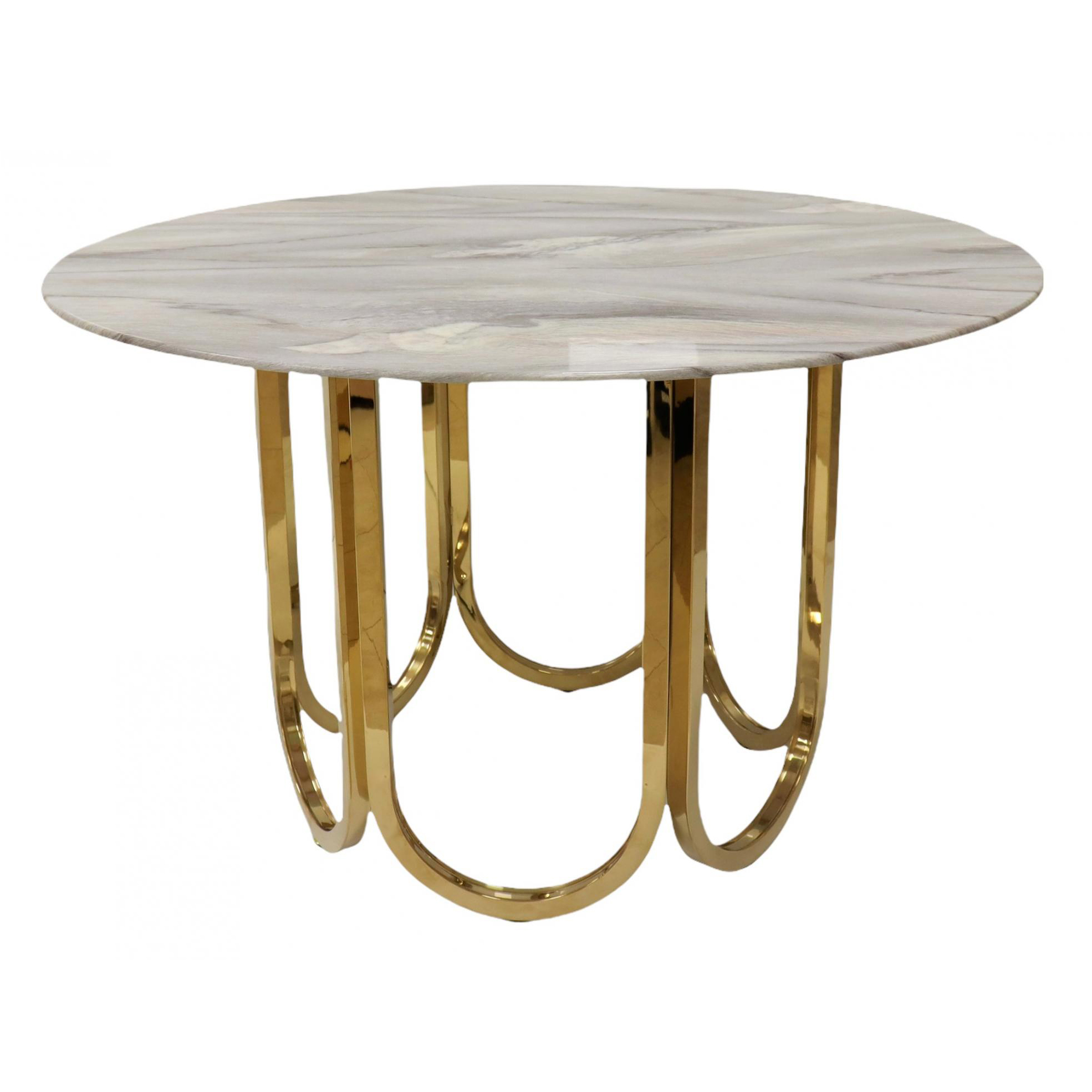 Стол обеденный круглый IST-CASA Лори F-1386-1, размер 122х122х76 см, цвет: перламутровый мрамор (F-1386-1casa)F-1386-1casa Стол обеденный круглый IST-CASA Лори F-1386-1, размер 122х122х76 см, цвет: перламутровый мрамор (F-1386-1casa)F-1386-1casa