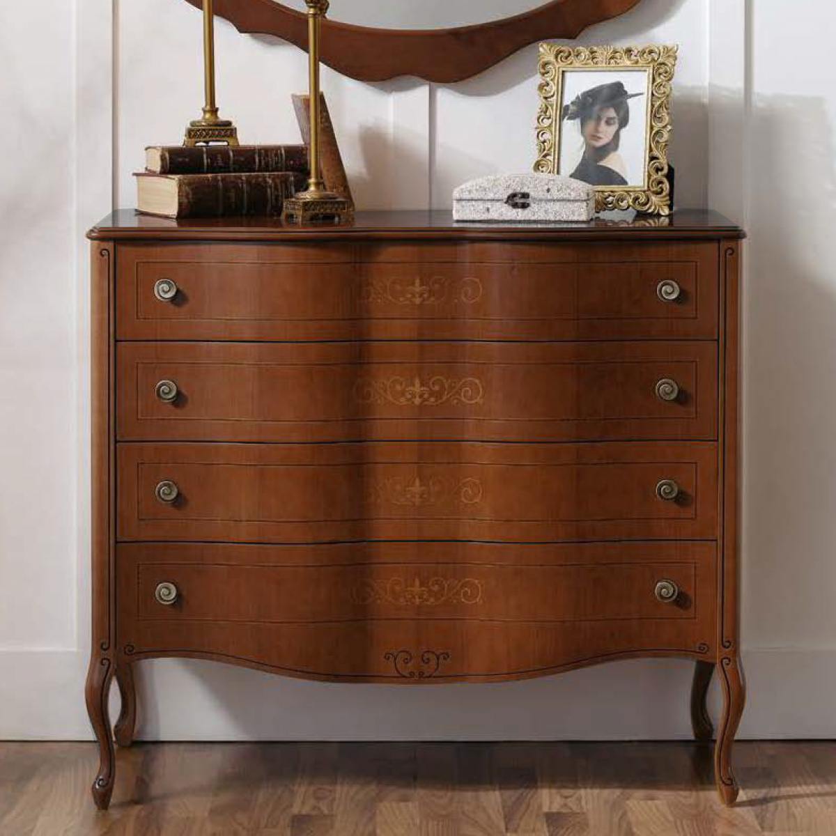 Комод Panamar Classico, цвет: орех, 100x50x89 см (714.100.P)714.100.P Комод Panamar Classico, цвет: орех, 100x50x89 см (714.100.P)714.100.P