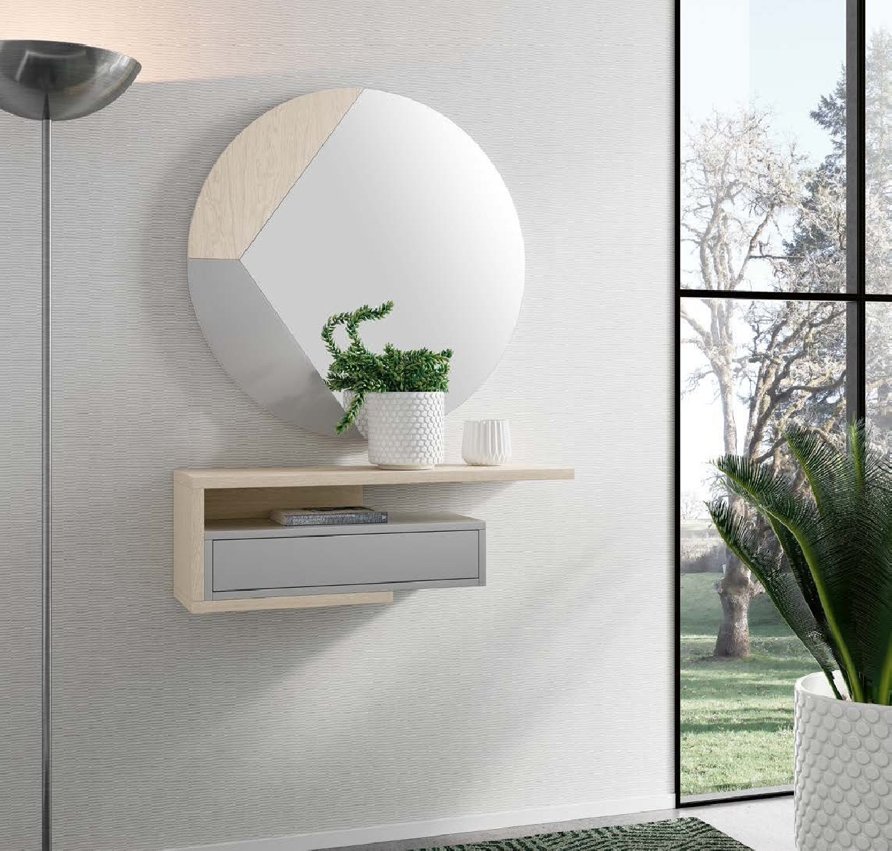 Консоль Disemobel Kendra, навесная, цвет Polar/Plata-10, размер 80x23x26 см (4057)4057 Консоль Disemobel Kendra, навесная, цвет Polar/Plata-10, размер 80x23x26 см (4057)4057