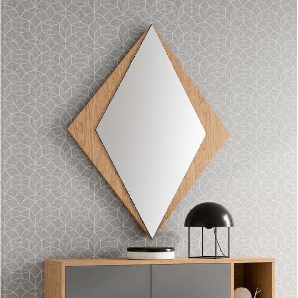 Зеркало с рамой Disemobel Kendra, цвет Nordico, размер 88x2x108 см (4021)4021