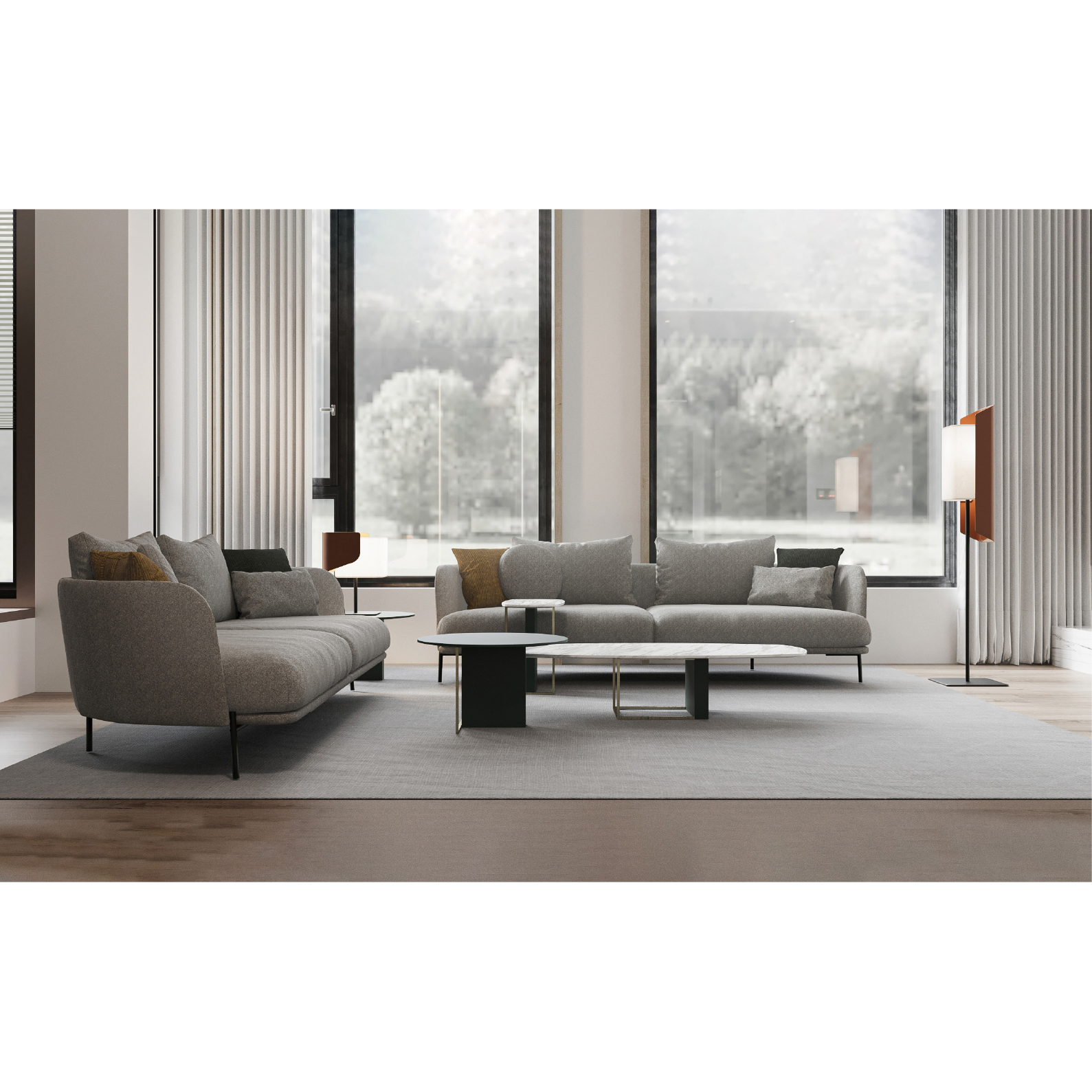 Диван Enza Home Seoul, 2.5-местный, серый, размер 220х101х66 см Диван Enza Home Seoul, 2.5-местный, серый, размер 220х101х66 см