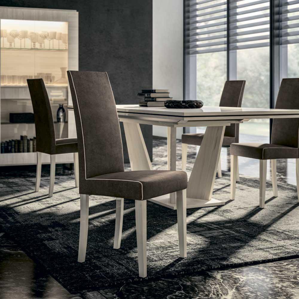 Стол обеденный Status Perla, раздвижной, цвет белый дуб, 180(270)x104x75 см (PLDWLTA03)PLDWLTA03